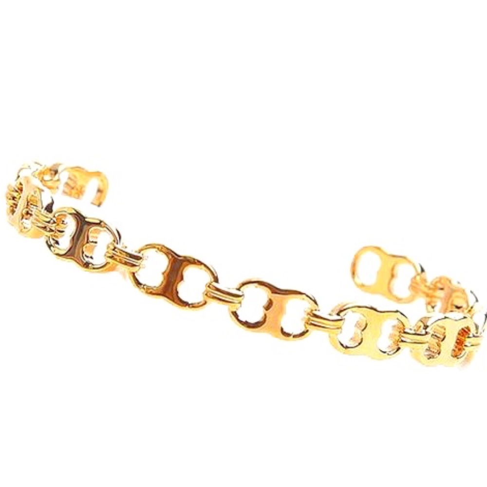 NWT Tory Burch Gemini Link Cuff Bracelet Rtl $245
